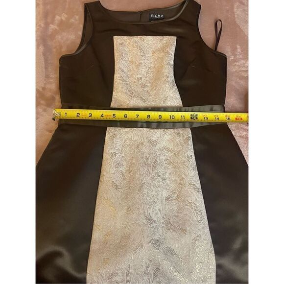 New BCBG Brown & Beige Sheath Dress Size S - Picture 10 of 13